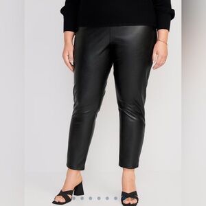 NWT Old Navy Extra High-Waisted Faux-Leather Pants